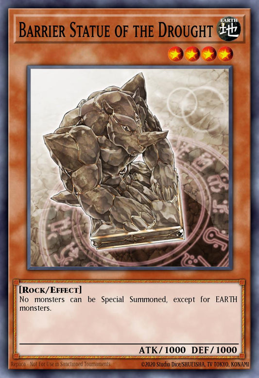 (115) YuGiOh TCG MAGO: Maximum Gold Single: Barrier Statue of the Drought  Rare