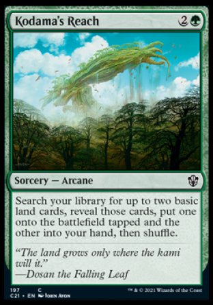 (197) Magic The Gathering Commander: Strixhaven Single: Kodama's Reach  Common