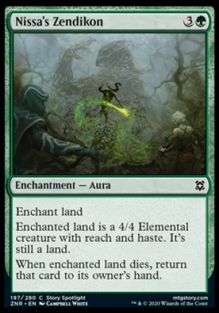(197/280) Magic The Gathering Zendikar Rising Single: Nissa's Zendikon Holo Common