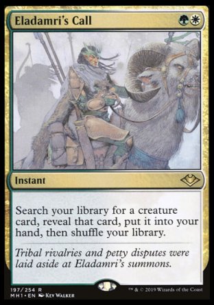 (197/254) Magic The Gathering Modern Horizons Single: Eladamri's Call  Rare
