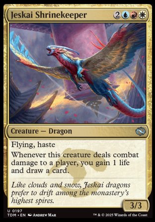 (197) Magic The Gathering Tarkir: Dragonstorm Single: Jeskai Shrinekeeper  Uncommon