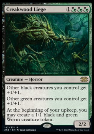 (197) Magic The Gathering Double Masters 2022 Single: Creakwood Liege  Rare