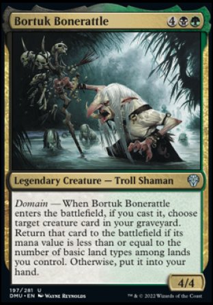 (197) Magic The Gathering Dominaria United Single: Bortuk Bonerattle Holo Uncommon