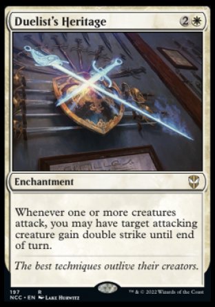 (197) Magic The Gathering Commander: Streets of New Capenna Single: Duelist's Heritage  Rare