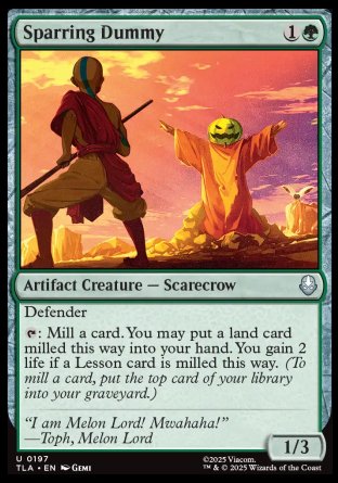 (197) Magic The Gathering Magic: The Gathering | Avatar: The Last Airbender Single: Sparring Dummy  Uncommon
