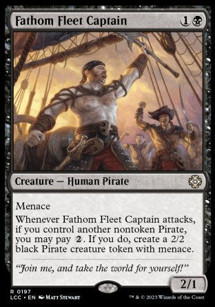 (197) Magic The Gathering Commander: The Lost Caverns of Ixalan Single: Fathom Fleet Captain  Rare