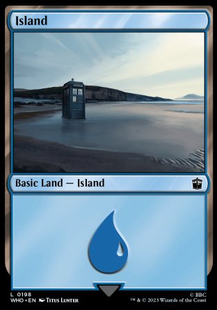 (198) Magic The Gathering Universes Beyond: Doctor Who Single: Island (V.1)  Land