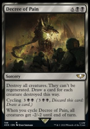 (198) Magic The Gathering Universes Beyond: Warhammer 40000 Single: Decree of Pain  Rare