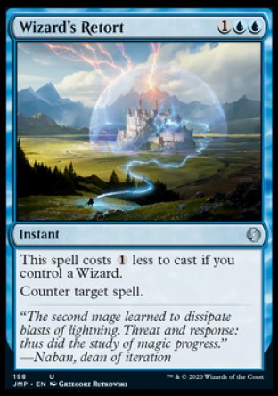 (198) Magic The Gathering Jumpstart Single: Wizard's Retort  Uncommon