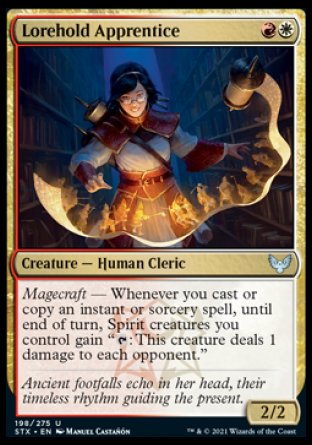 (198) Magic The Gathering Strixhaven: School of Mages Single: Lorehold Apprentice  Uncommon