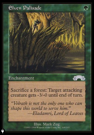 (109) Magic The Gathering The List Single: Elven Palisade  Uncommon