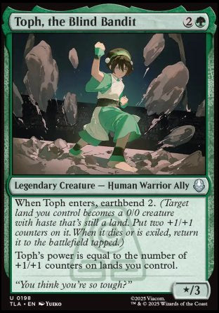 (198) Magic The Gathering Magic: The Gathering | Avatar: The Last Airbender Single: Toph, the Blind Bandit Holo Uncommon