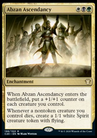 (198/322) Magic The Gathering Commander: Ikoria Single: Abzan Ascendancy  Rare