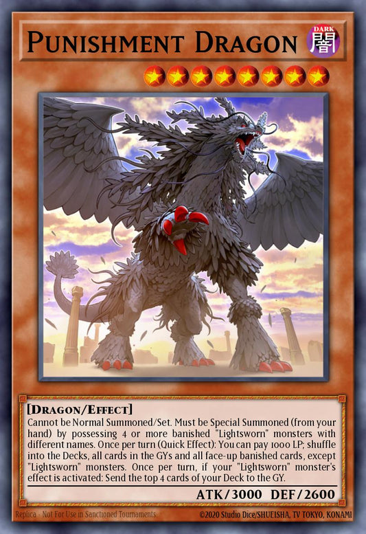 (015) YuGiOh TCG RA03: Quarter Century Bonanza Single: Punishment Dragon (V.1 - Super Rare)  Super Rare