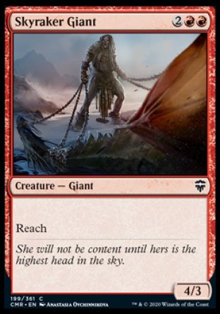 (199/361) Magic The Gathering Commander Legends Single: Skyraker Giant Holo Common