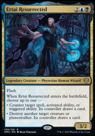 (199) Magic The Gathering Dominaria United Single: Ertai Resurrected  Rare