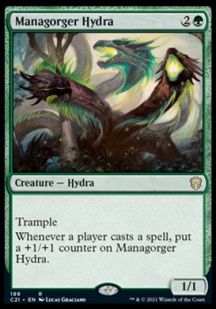 (199) Magic The Gathering Commander: Strixhaven Single: Managorger Hydra  Rare