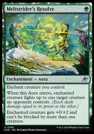 (199) Magic The Gathering Edge of Eternities Single: Meltstrider's Resolve Holo Uncommon