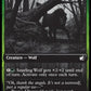 (199) Magic The Gathering Innistrad: Double Feature Single: Snarling Wolf (V.1)  Common