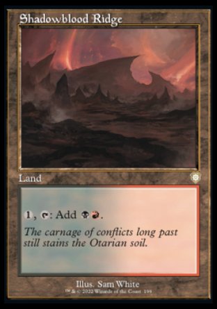 (199) Magic The Gathering Commander: The Brothers' War Single: Shadowblood Ridge  Rare