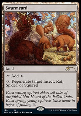 (199) Magic The Gathering Secret Lair Drop Series Single: Swarmyard  Rare