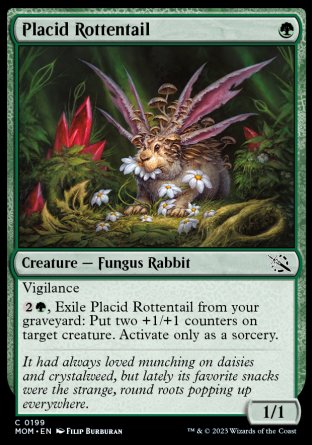(199) Magic The Gathering March of the Machine Single: Placid Rottentail  Common