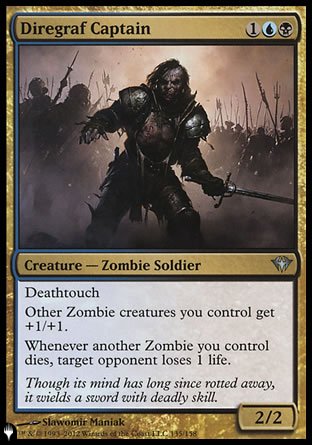 (135) Magic The Gathering The List Single: Diregraf Captain  Uncommon