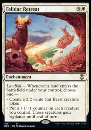 (199) Magic The Gathering Commander: Streets of New Capenna Single: Felidar Retreat  Rare