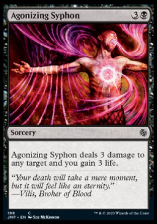 (199) Magic The Gathering Jumpstart Single: Agonizing Syphon  Common