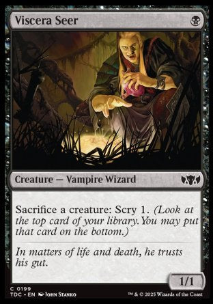 (199) Magic The Gathering Commander: Tarkir: Dragonstorm Single: Viscera Seer  Common