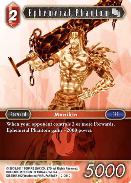 (004) Final Fantasy TCG Opus II Single: Ephemeral Phantom (2-004) Holo Common