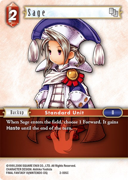 (005) Final Fantasy TCG Opus II Single: Sage (2-005) Holo Common