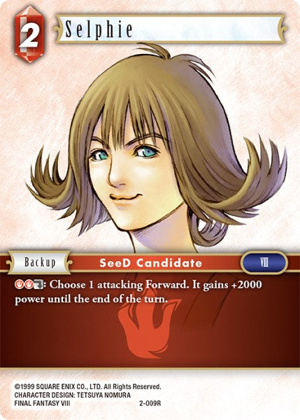 (009) Final Fantasy TCG Opus II Single: Selphie (2-009) Holo Rare