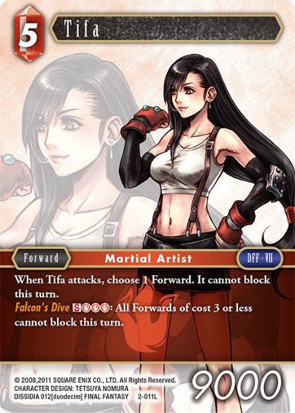 (011) Final Fantasy TCG Opus II Single: Tifa (2-011)  Legend