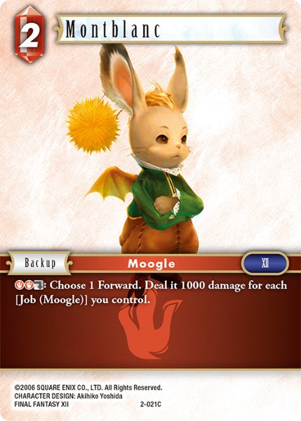 (021) Final Fantasy TCG Opus II Single: Montblanc (2-021) Holo Common