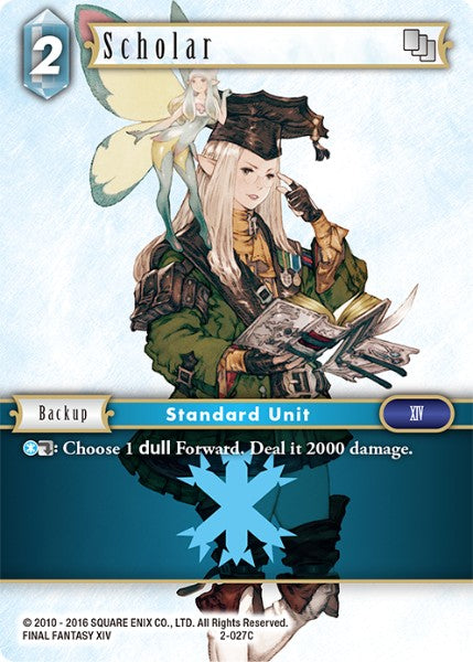 (027) Final Fantasy TCG Opus II Single: Scholar (2-027)  Common