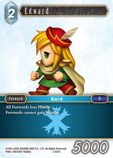 (031) Final Fantasy TCG Opus II Single: Edward (2-031) Holo Common