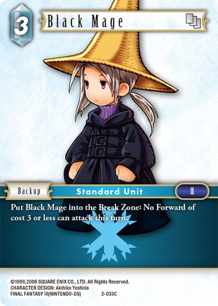 (033) Final Fantasy TCG Opus II Single: Black Mage (2-033) Holo Common