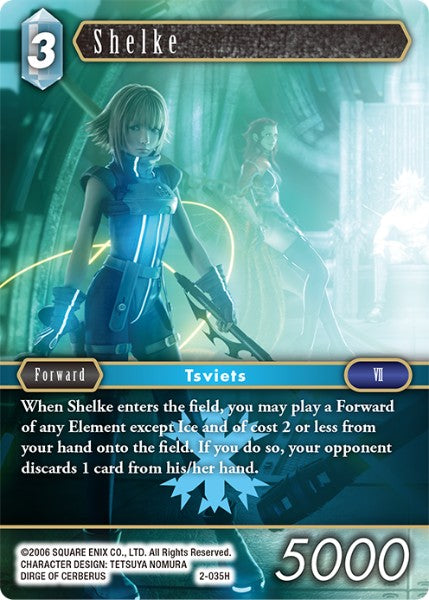 (035) Final Fantasy TCG Opus II Single: Shelke (2-035) Holo Hero
