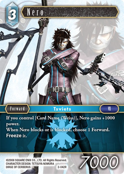 (042) Final Fantasy TCG Opus II Single: Nero (2-042)  Rare
