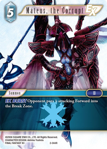 (044) Final Fantasy TCG Opus II Single: Mateus, the Corrupt (2-044) Holo Rare