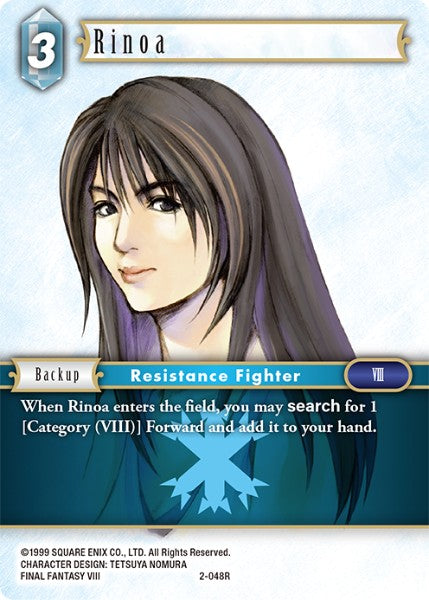 (048) Final Fantasy TCG Opus II Single: Rinoa (2-048)  Rare