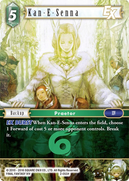 (055) Final Fantasy TCG Opus II Single: Kan-E-Senna (2-055)  Hero