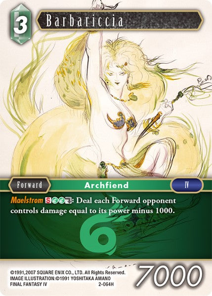 (064) Final Fantasy TCG Opus II Single: Barbariccia (2-064)  Hero