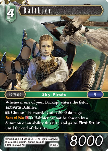 (065) Final Fantasy TCG Opus II Single: Balthier (2-065) Holo Legend