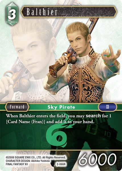 (066) Final Fantasy TCG Opus II Single: Balthier (2-066) Holo Rare
