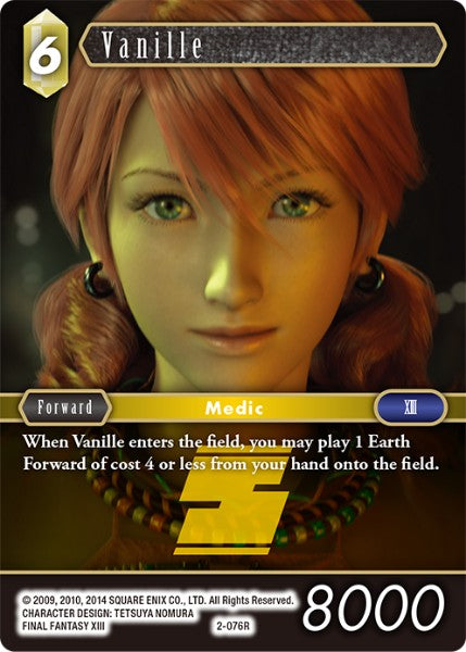 (076) Final Fantasy TCG Opus II Single: Vanille (2-076) Holo Rare