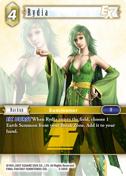 (095) Final Fantasy TCG Opus II Single: Rydia (2-095) Holo Rare