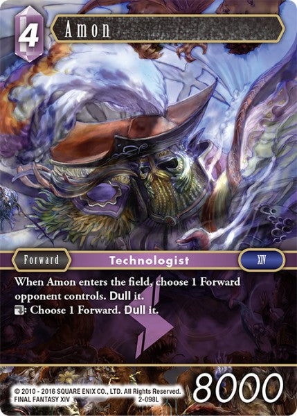 (098) Final Fantasy TCG Opus II Single: Amon (2-098) Holo Legend