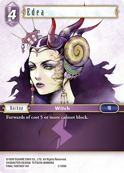 (100) Final Fantasy TCG Opus II Single: Edea (2-100)  Hero